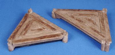 Triangular Wooden Platforms (2)(unpainted)